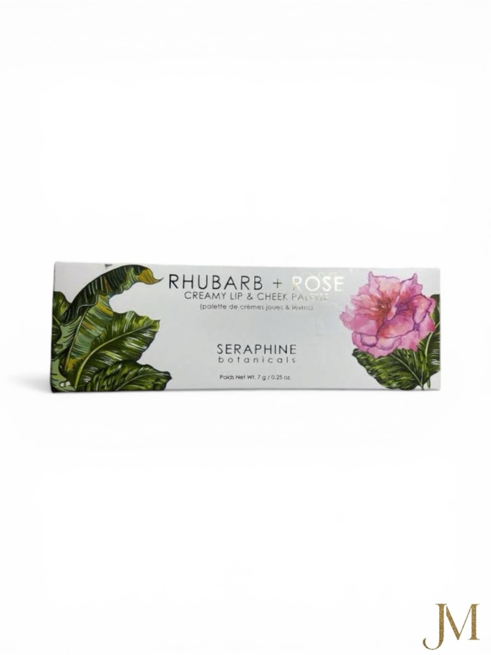 Seraphine Botanicals Rhubarb & Rose Creamy Lip & Cheek Palette New